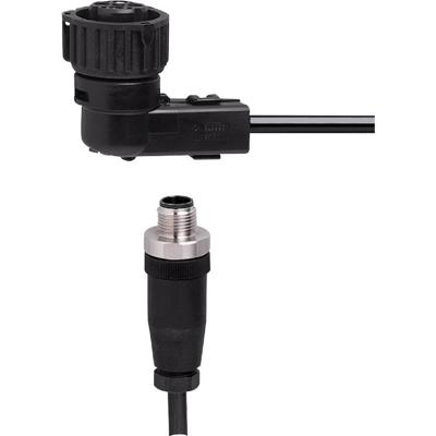 ifm Electronic E11274 Verbindingskabel Aantal polen (sensoren): 4, 4 Stekker, recht, Bus, haaks 2 m 1 stuk(s)