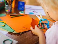 Fiskars kinderschaar met dierenmotief, vis, l: 13 cm, 1 stuk - thumbnail