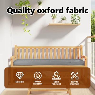 Pallet Kussen Set 2 pcs Grijs 180 x 40 x 8 cm Oxford Stof