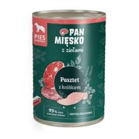PAN MIĘSKO with Herbs Rabbit Pate - natvoer voor honden - 400g - thumbnail