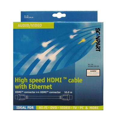 Scanpart hdmi kabel high speed en ethernet 10m