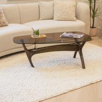 WOOOD Organische Salontafel 'Flash' Mangohout en glas, 110 x 60cm - thumbnail