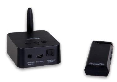Draadloze Digitale Audio Verbinding - Marmitek Audio Anywhere 725 - Draadloze overdracht van TV naar muziekinstallatie of hoofdtelefoon - Optisch/Optical (Toslink) en 3,5 mm jack plug aansluiting