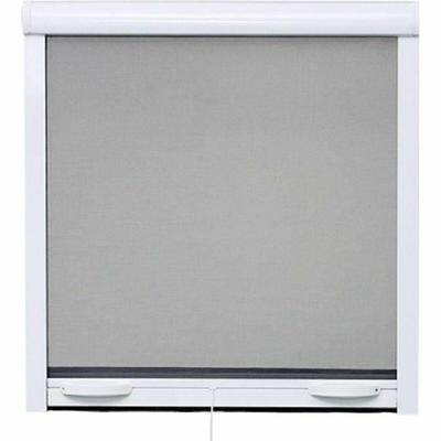 Fenetre Mosquito Net L125 x H145 cm in wit gelakt aluminium - onzichtbaar in breedte en hoogte.