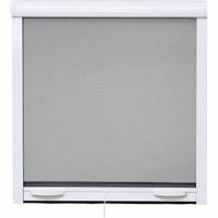 Fenetre Mosquito Net L125 x H145 cm in wit gelakt aluminium - onzichtbaar in breedte en hoogte. - thumbnail