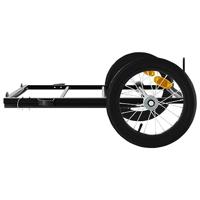 VidaXL Fietstrailer 126x63x34 cm ijzer zwart - thumbnail