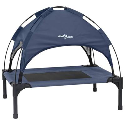VidaXL Hondenbed marineblauw 62 x 48 x 61 cm staal VidaXL Hondenbed marineblauw 62 x 48 x 61 cm staal