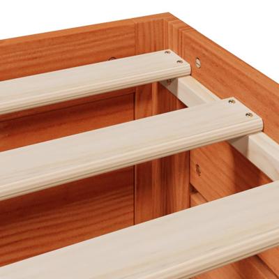 Bedframe zonder matras met lades grenenhout wasbruin 120x190 cm
