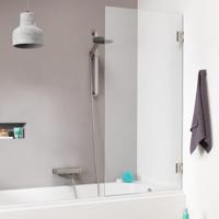 Badwand by Sealskin &apos;I AM&apos; 75x160 cm Chroom/Zilver 1 deel Helder Antikalk glas - thumbnail