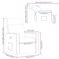 Fauteuil verstelbaar stof wolk grijs - thumbnail