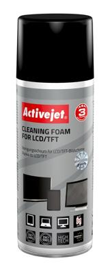 Activejet AOC-105 computerreinigingskit LCD/LED/Plasma, LCD/TFT/Plasma, Beeldschermen/Plastik Schuim voor apparatuurreiniging 400 ml