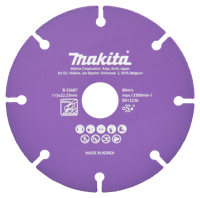Makita Accessoires Doorslijpschijf staal 115x22,23x1,3mm - B-53687 B-53687 - thumbnail