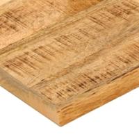 Tafelblad met natuurlijke rand 80x80x2,5 cm massief mangohout - thumbnail