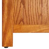 Boekenkast met 7 schappen 90x22,5x200 cm massief eikenhout - thumbnail