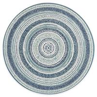 Vloerkleed Mababe - blauw - Ø120 cm - thumbnail