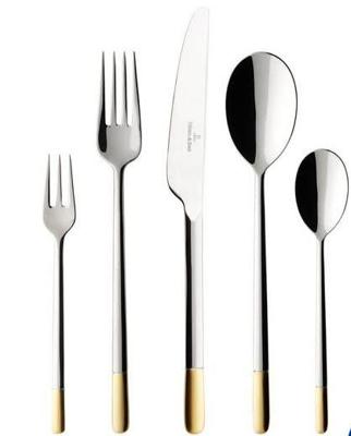 VILLEROY & BOCH - Ella Gold 18/10 Verguld - Bestekset 6 persoons 30-dlg VILLEROY & BOCH - Ella Gold 18/10 Verguld - Bestekset 6 persoons 30-dlg