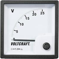 VOLTCRAFT AM-72x72/25V AM-72x72/25V Analoog inbouwmeetinstrument AM-72x72/25 V 25 V Draaispoel - thumbnail