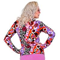 Party Blouse Paars 70&apos;s Groovy Dames - thumbnail