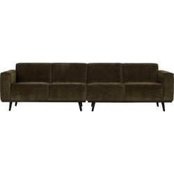 WOOOD Bank 'Statement' 4-zits, Rib, kleur Warm Groen