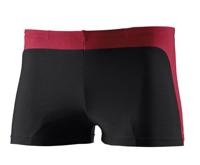 Beco zwemboxer heren polyamide zwart/rood - thumbnail