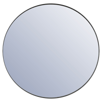 By-Boo Ronde Spiegel 'Immense' XXL 120cm, kleur Zwart - thumbnail