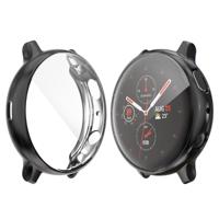 Voor Samsung Galaxy Watch Active 2 44mm ENKAY Hat-Prins volledige dekking Electroplate TPU case (zwart) - thumbnail