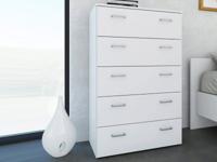 Commode SPACIO 5 lades wit - thumbnail