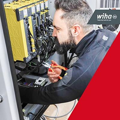 Wiha Combinatietang Professional electric met DynamicJoint® en OptiGrip met extra lang snijvlak | 180 mm | 7" - 27418 - 27418