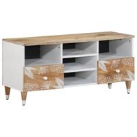 Tv-meubel 100x33,5x46 cm massief mangohout - thumbnail