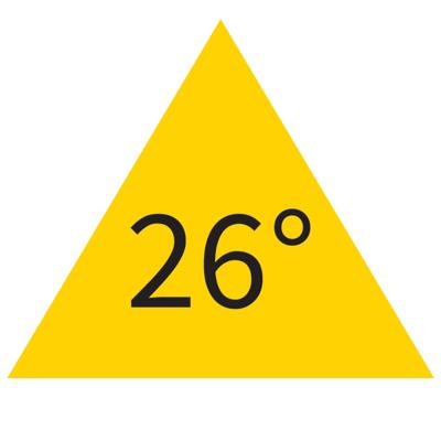 Montageset voor Grotere Hoek 26° tbv Spotlight Aquasplash James Aluminium Aquasplash