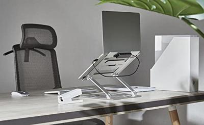 My Wall HT17L Laptopstandaard In hoogte verstelbaar, USB-hub-functie, Kantelbaar