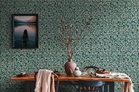 Livingwalls My Home My Spa blauw behang | 386953 - thumbnail