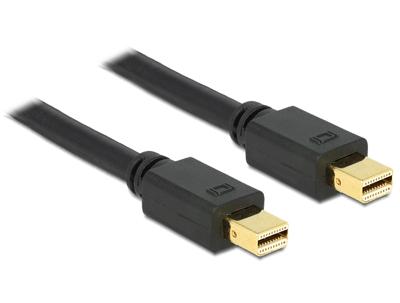 Delock 83475 DisplayPort-kabel Mini-displayport Aansluitkabel Mini DisplayPort-stekker, Mini DisplayPort-stekker 2.00 m Zwart Vergulde steekcontacten Delock 83475 DisplayPort-kabel Mini-displayport Aansluitkabel Mini DisplayPort-stekker, Mini DisplayPort-stekker 2.00 m Zwart Vergulde steekcontacten