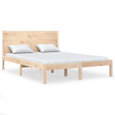 Bedframe zonder matras massief grenenhout 160x200 cm