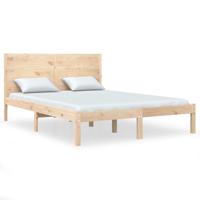 Bedframe zonder matras massief grenenhout 160x200 cm - thumbnail