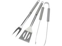 BBQ gereedschapset 3-delig rvs - thumbnail