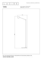 Lucide TIPIK - Oplaadbare Vloerlamp - Accu/Batterij - LED 3 StepDim - 1x3W 2700K - Zwart - thumbnail