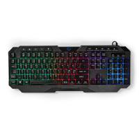Bedraad Gaming Toetsenbord | USB Type-A | Membrane Toetsen | LED | QWERTY | Scandinavisch | Lengte stroomkabel: 1.30 m | Multimedia - thumbnail