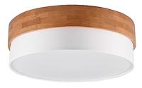 Trio Ø 50cm plafondlampSeasons hout met wit - 611500301 - thumbnail