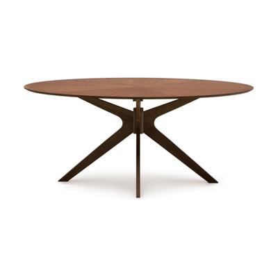 Kave Home Ovale Eettafel 'Naanim' Walnoot en rubberhout, 180 x 110cm Kave Home Ovale Eettafel 'Naanim' Walnoot en rubberhout, 180 x 110cm