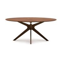 Kave Home Ovale Eettafel 'Naanim' Walnoot en rubberhout, 180 x 110cm - thumbnail