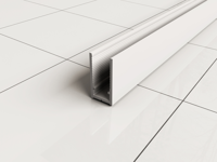 Stabilisatiestang Muurprofiel Slim 200cm Mat Wit - thumbnail