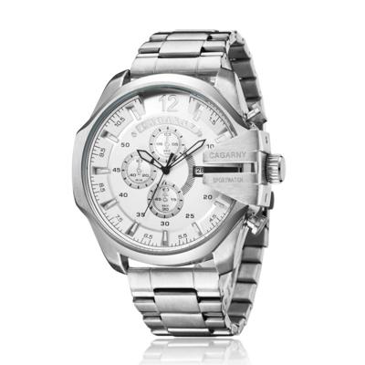 CAGARNY 6839 Fashion waterdichte quartz horloge met roestvrijstalen band