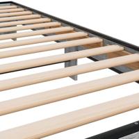 Bedframe bewerkt hout en metaal grijs sonoma eiken 75x190 cm - thumbnail