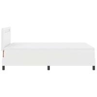 Bedframe met matras met matras Wit 120 x 190 cm Kunstleer - thumbnail