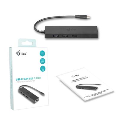 I-tec C31GL3SLIM USB 3.0 (3.1 Gen 1) Type-C 5000Mbit/s Zwart hub & concentrator I-tec C31GL3SLIM USB 3.0 (3.1 Gen 1) Type-C 5000Mbit/s Zwart hub & concentrator