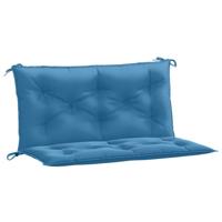 VidaXL Tuinbankkussens 2 st 100x50x7 cm stof gemêleerd blauw - thumbnail