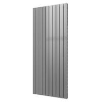 Designradiator Plieger Cavallino Retto Dubbel 1936 Watt Middenaansluiting 180x75,4 cm Zilver Metallic - thumbnail
