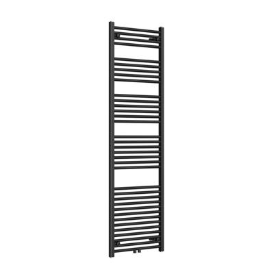 Radiator AquaSplash Saniro 60x180 cm Middenaansluiting Mat Zwart Aquasplash