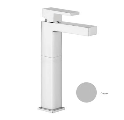 Wastafelkraan Sanimex Giulini Vierkant En Hoog Model Chroom